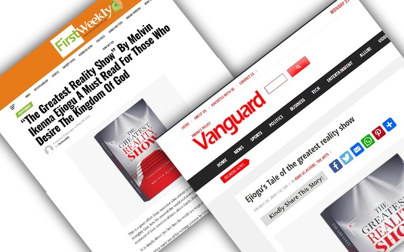 Vanguard, Firstweeklymagazine reviews The Greatest Reality Show Book